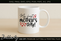 First Mothers Day SVG for Cricut Mama Mom T-shirt Mug Design Product Image 5