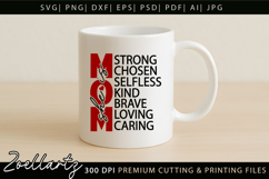 She Is Mom SVG for Cricut Mothers Day T-shirt Mug Design Product Image 3
