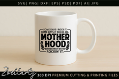 Motherhood Mom SVG for Cricut Mothers Day T-shirt Mug Design Product Image 4