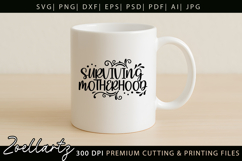 Motherhood Mom SVG for Cricut Mothers Day T-shirt Mug Design Product Image 4