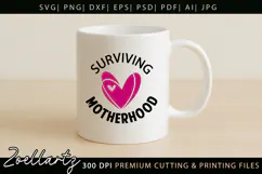 Funny Mom Life SVG for Cricut Mothers Day T-shirt Mug Design Product Image 3