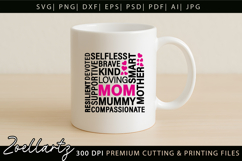 Mothers Day Subway Art SVG Mummy Mama Mom T-shirt Mug Design Product Image 3