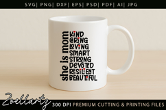 Mothers Day SVG for Cricut Mommy Mom Mama T-shirt Mug Design Product Image 4