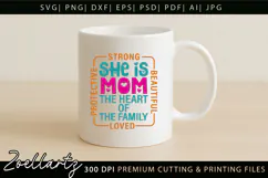 Mothers Day SVG for Cricut Mommy Mom Mama T-shirt Mug Design Product Image 4