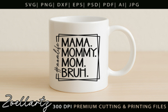 Funny Mom Life SVG for Cricut Mothers Day T-shirt Mug Design Product Image 3