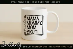 Funny Mom Life SVG for Cricut Mothers Day T-shirt Mug Design Product Image 3