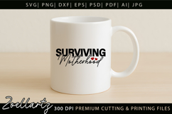 Motherhood Mom SVG for Cricut Mothers Day T-shirt Mug Design Product Image 4