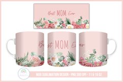 Best MOM Ever Mother&#039;s Day Mug Sublimation Design PNG Product Image 1