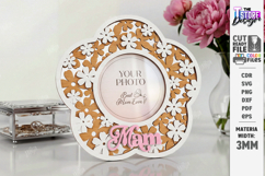 Mother's Day Photo Frame Laser Cut | Floral Picture Frames Product Image 1