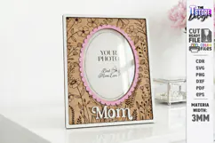 Mother's Day Photo Frame Laser Cut | Floral Picture Frames Product Image 1