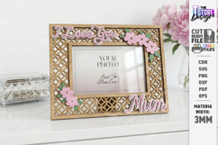 Mother's Day Photo Frame Laser Cut | Floral Picture Frames Product Image 1