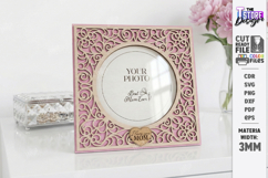 Mother's Day Photo Frame Laser Cut | Floral Picture Frames Product Image 1
