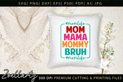 Funny Mom Life SVG for Cricut Mothers Day T-shirt Mug Design Product Image 2