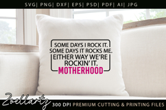 Motherhood Mom SVG for Cricut Mothers Day T-shirt Mug Design Product Image 2