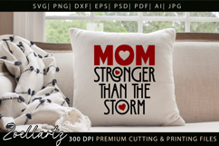 Strong Mom SVG for Cricut Mothers Day T-shirt Mug Design Product Image 2