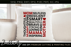 Mothers Day Subway Art SVG Mummy Mama Mom T-shirt Mug Design Product Image 1