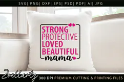 Mothers Day SVG for Cricut Mommy Mom Mama T-shirt Mug Design Product Image 1