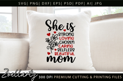 Mothers Day SVG Mama Mommy She Is Mom T-shirt Mug Design Product Image 6