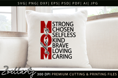 She Is Mom SVG for Cricut Mothers Day T-shirt Mug Design Product Image 2