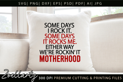 Motherhood Mothers Day SVG for Cricut Mom T-shirt Mug Design Product Image 7