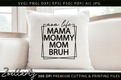 Mom Life Mothers Day SVG for Cricut Mom T-shirt Mug Design Product Image 3