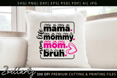 Funny Mom Life SVG for Cricut Mothers Day T-shirt Mug Design Product Image 2