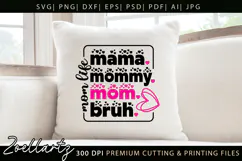 Funny Mom Life SVG for Cricut Mothers Day T-shirt Mug Design Product Image 2
