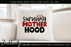 Motherhood Mom SVG for Cricut Mothers Day T-shirt Mug Design Product Image 1