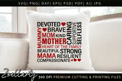 Mothers Day Subway Art SVG Mummy Mama Mom T-shirt Mug Design Product Image 2