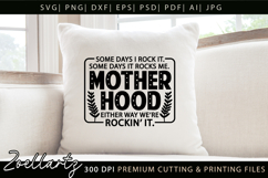 Motherhood Mom SVG for Cricut Mothers Day T-shirt Mug Design Product Image 3