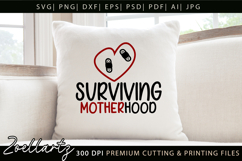 Motherhood Mom SVG for Cricut Mothers Day T-shirt Mug Design Product Image 6