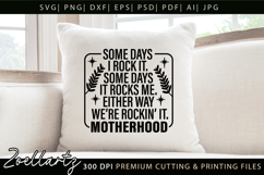 Motherhood SVG for Cricut Mothers Day Mom T-shirt Mug Design Product Image 1
