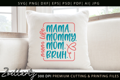 Funny Mom Life SVG for Cricut Mothers Day T-shirt Mug Design Product Image 2