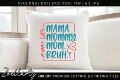 Funny Mom Life SVG for Cricut Mothers Day T-shirt Mug Design Product Image 2