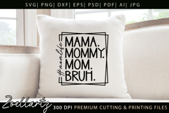 Funny Mom Life SVG for Cricut Mothers Day T-shirt Mug Design Product Image 4