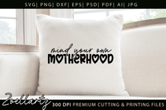 Motherhood Mom SVG for Cricut Mothers Day T-shirt Mug Design Product Image 2