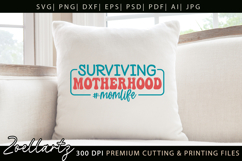 Funny Mom Life SVG Motherhood Mothers Day T-shirt Mug Design Product Image 2