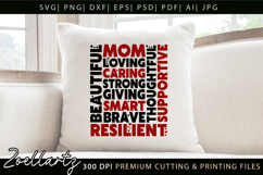 Mothers Day Subway Art SVG Mummy Mama Mom T-shirt Mug Design Product Image 1