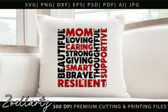 Mothers Day Subway Art SVG Mummy Mama Mom T-shirt Mug Design Product Image 1