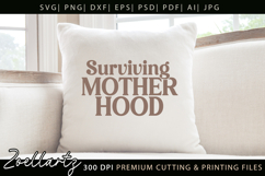 Motherhood Mom SVG for Cricut Mothers Day T-shirt Mug Design Product Image 2