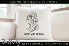 Mothers Day SVG for Cricut Mom Mama T-shirt Mug Card Design Product Image 3