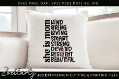 Mothers Day SVG for Cricut Mommy Mom Mama T-shirt Mug Design Product Image 1