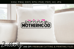 Motherhood Mom SVG for Cricut Mothers Day T-shirt Mug Design Product Image 2