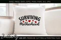 Motherhood Mom SVG for Cricut Mothers Day T-shirt Mug Design Product Image 2