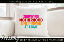 Motherhood Mom SVG for Cricut Mothers Day T-shirt Mug Design Product Image 3