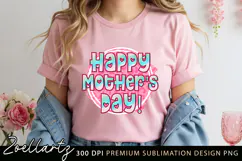 Mothers Day Sublimation PNG Mom Mama T-shirt Mug Card Design Product Image 8