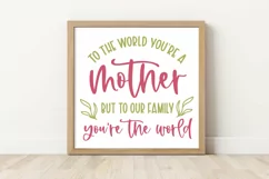 Mother SVG Cut File | Mom Mummy Mama Mother Quotes SVG Product Image 4