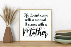 Mother's Day Sign SVG Mummy Mother Quote Mom T-shirt Design Product Image 1