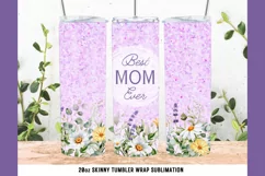 Mothers Day Tumbler Sublimation Design Tumbler Wrap PNG Product Image 1