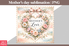 Mothers Love Floral Wreath Mothers Day Sublimation Stamp Product Image 2